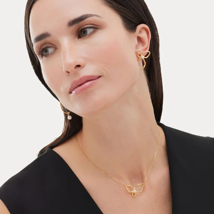 Pendientes Hoja Victoria Cruz