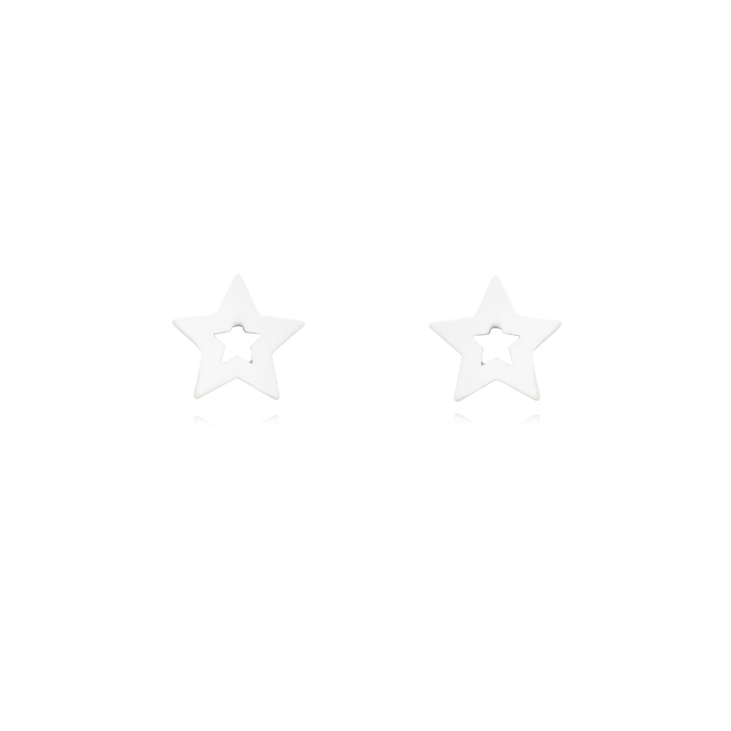 Pendientes estrella calada