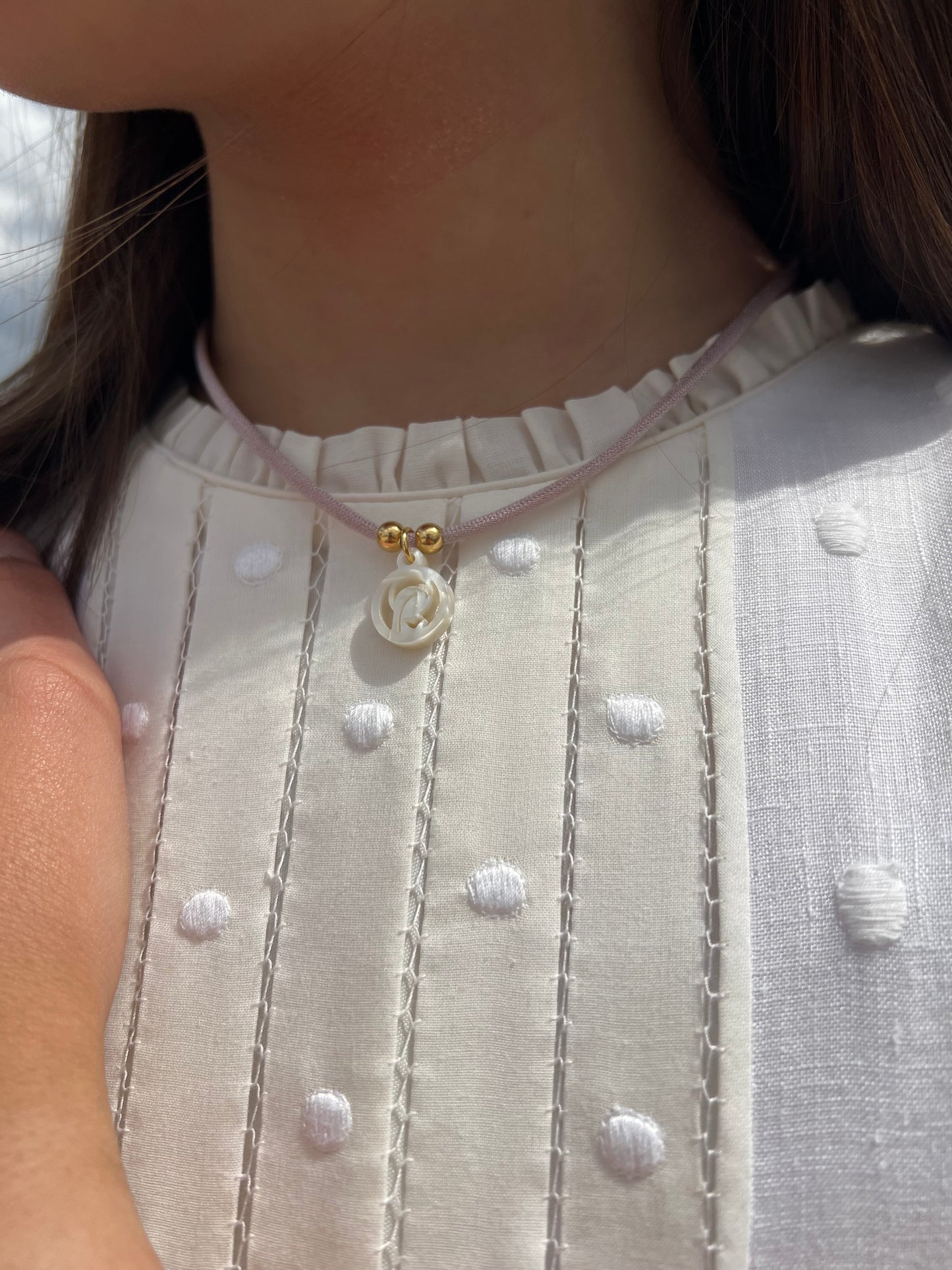 Collar Virgen Niña elástico