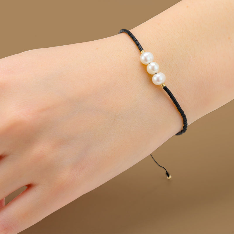Pulsera hilo Perlas