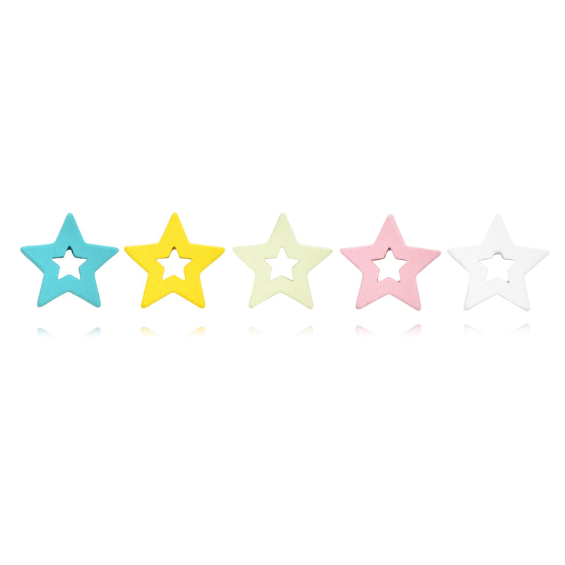 Pendientes estrella calada