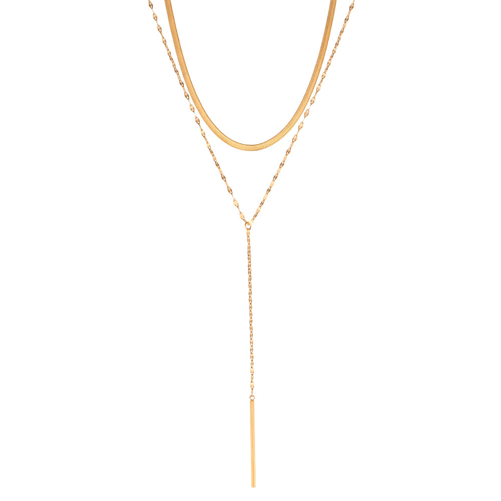 Collar doble con barra
