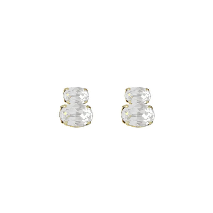Pendientes Botón Cristal Victoria Cruz