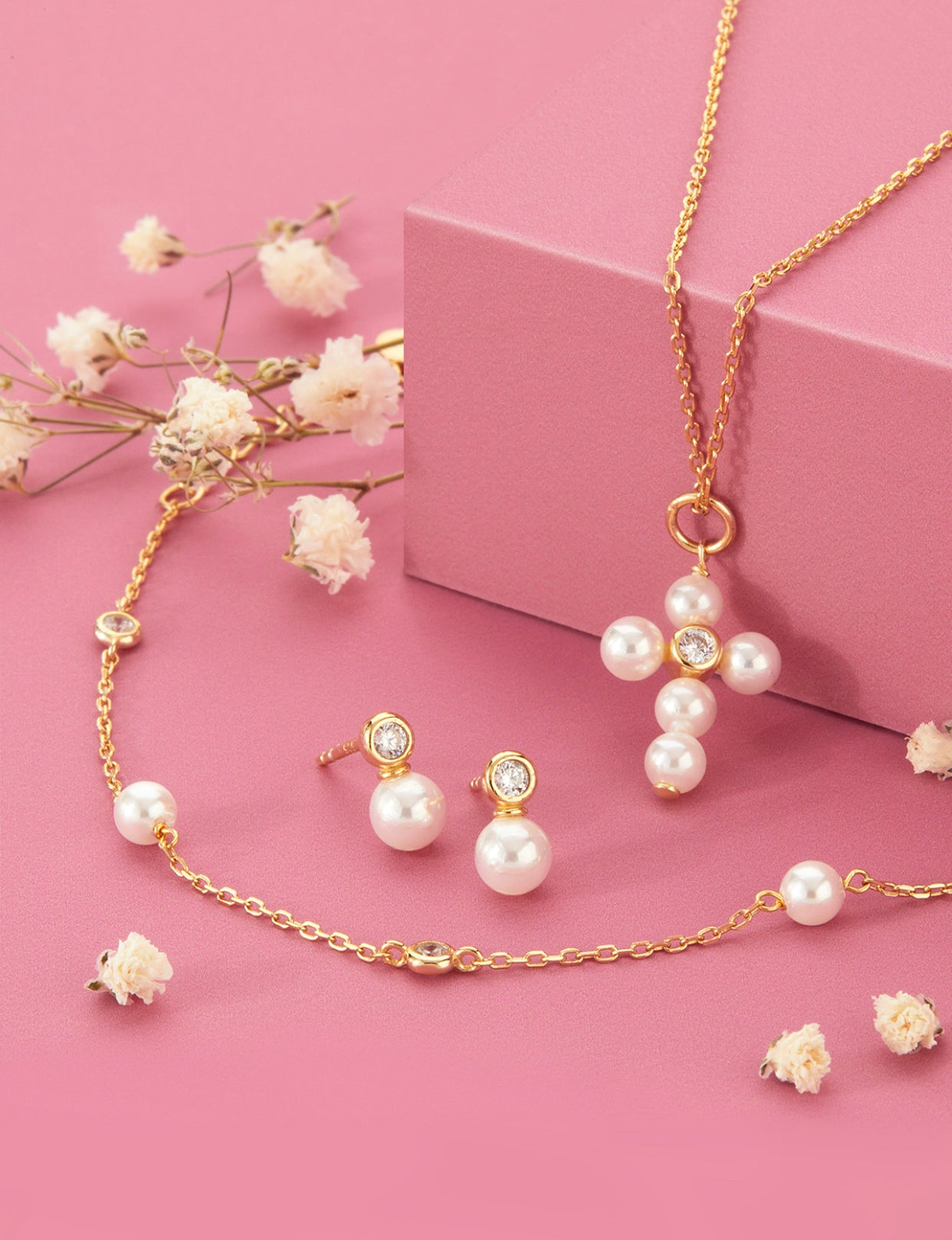 Pulsera Perlas y circonitas