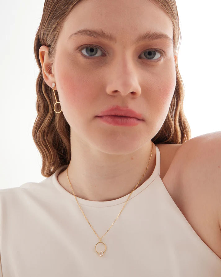 Collar Círculo con Cristal Victoria Cruz