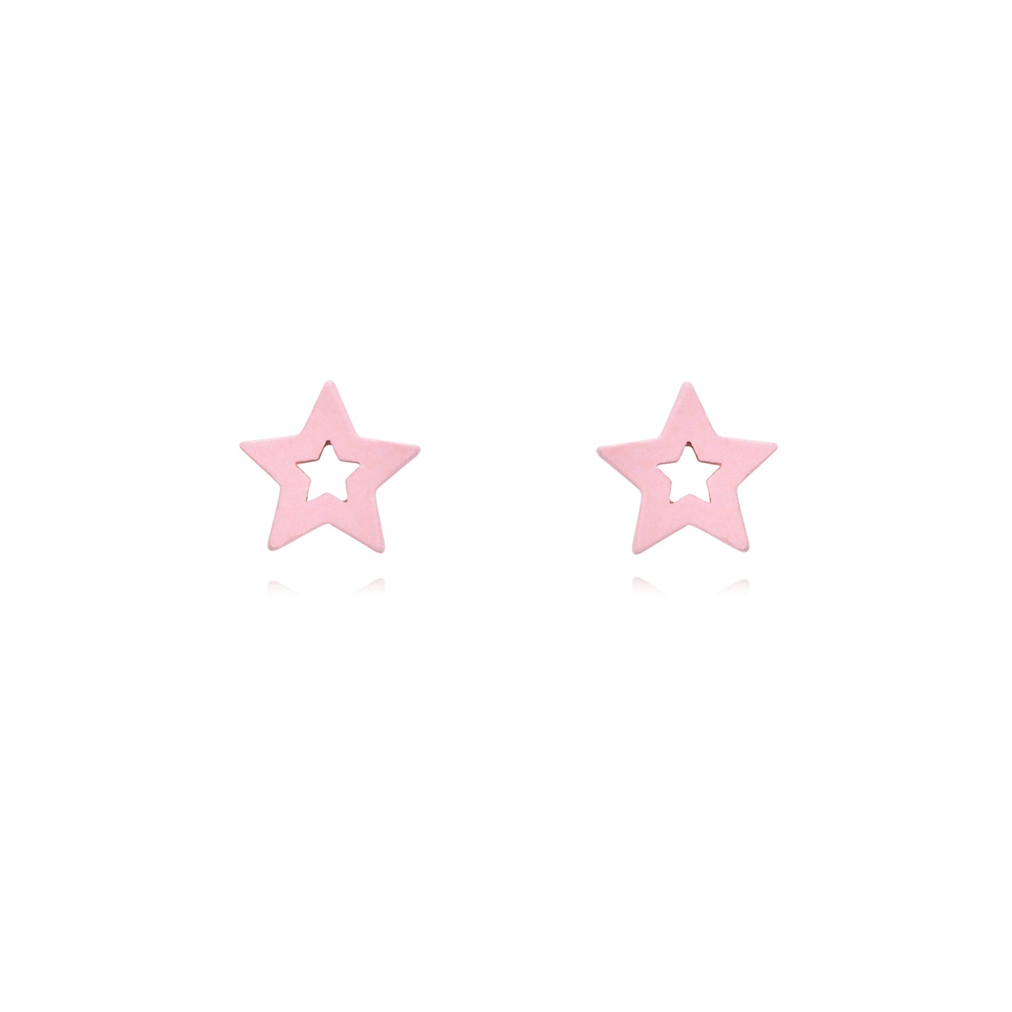 Pendientes estrella calada
