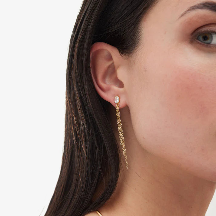 Pendientes Largos Cristal Victoria Cruz