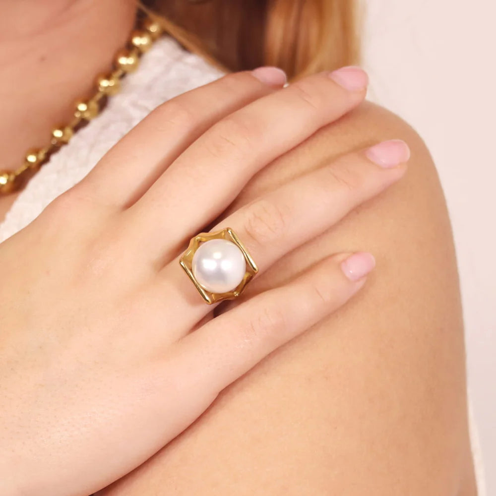 Anillo Perla Grande