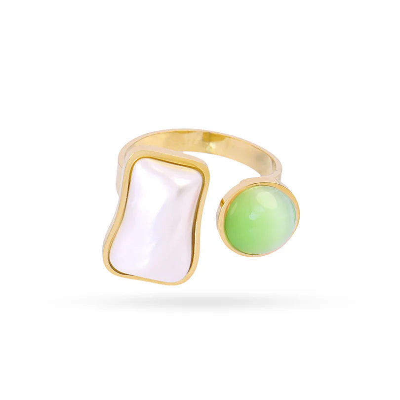 Anillo Perla y Piedra