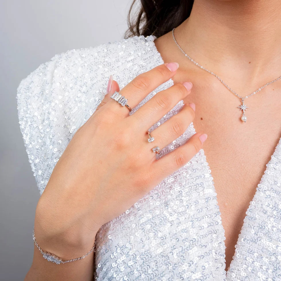 Anillo doble circonita