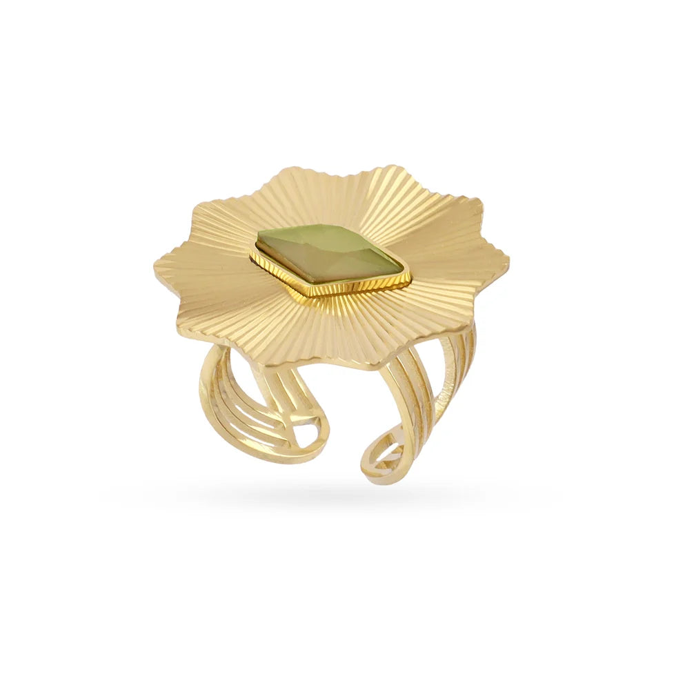 Anillo piedra verde