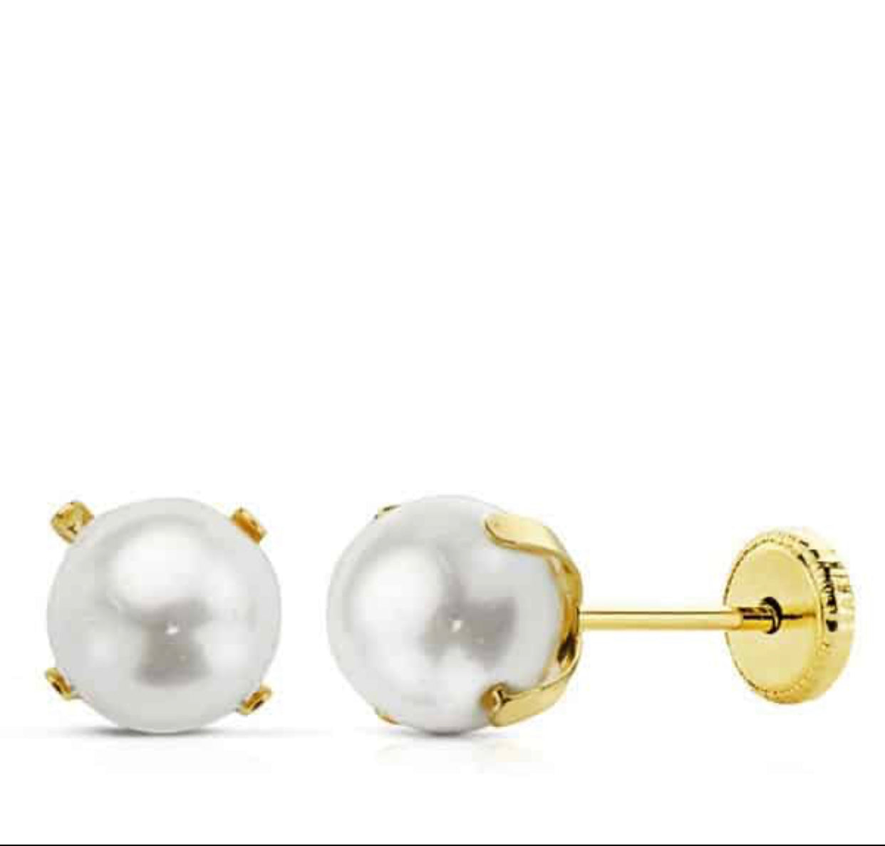 Pendientes de Perla oro