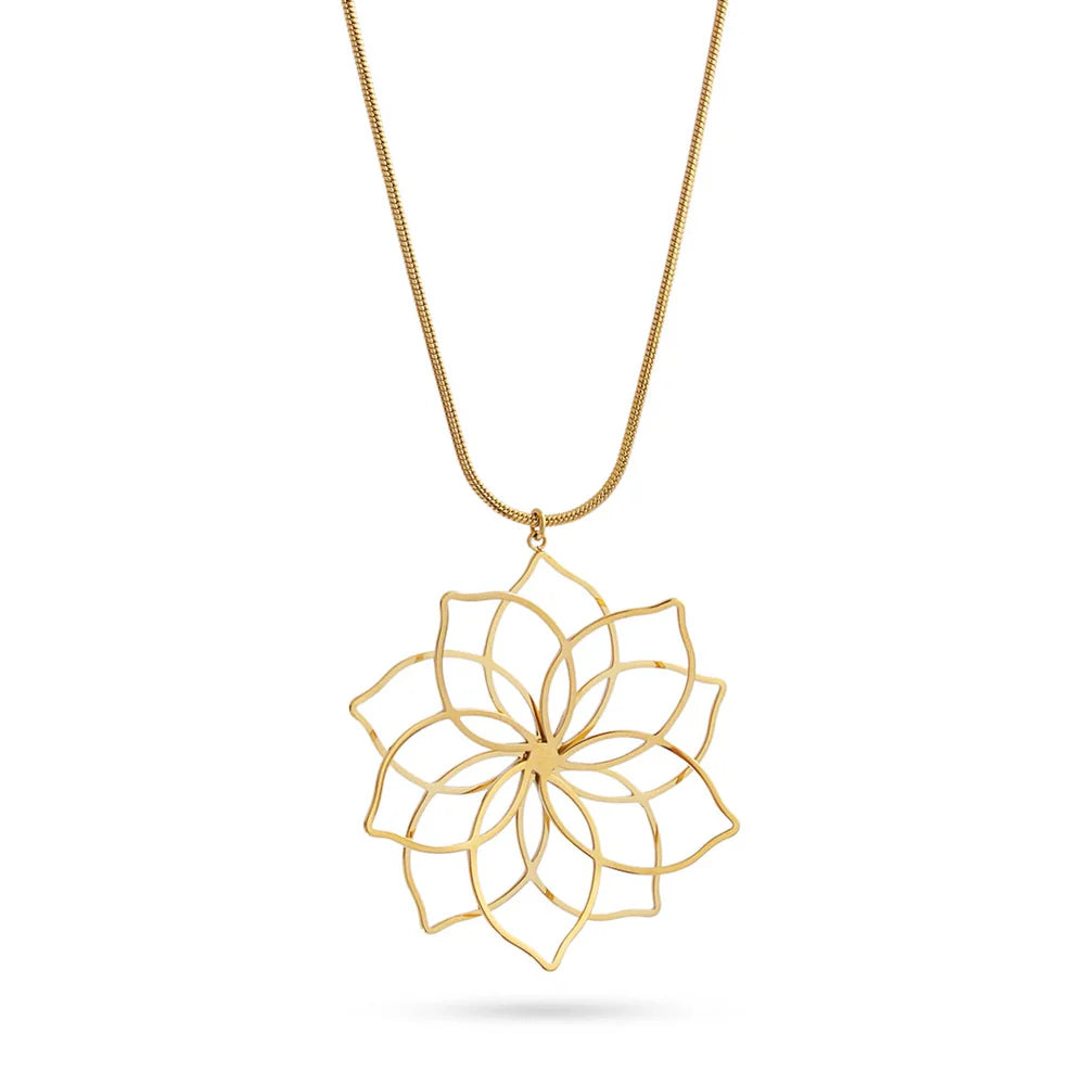 Collar Largo Flor