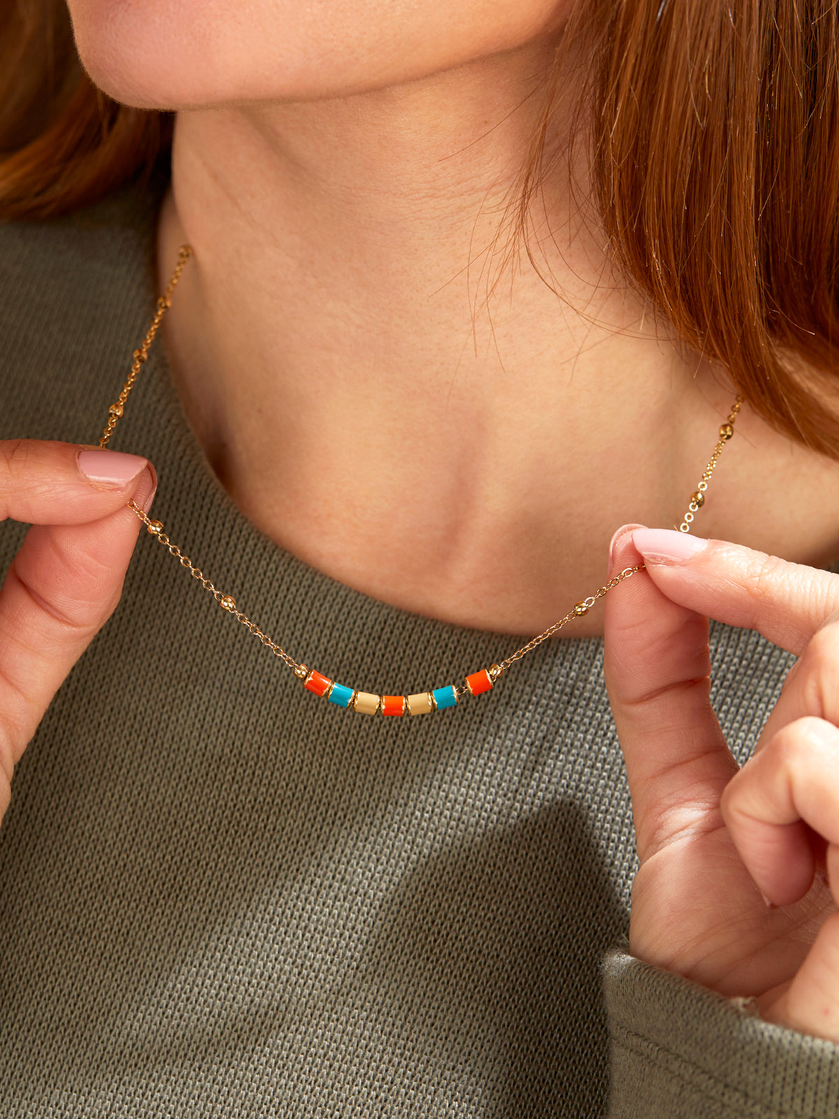 Collar Bolas Colores