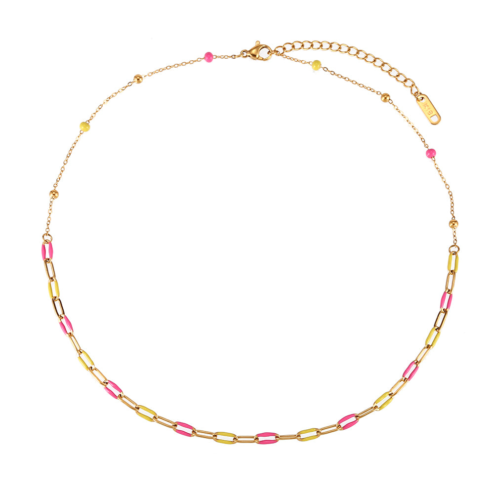 Collar Eslabones y Bolas