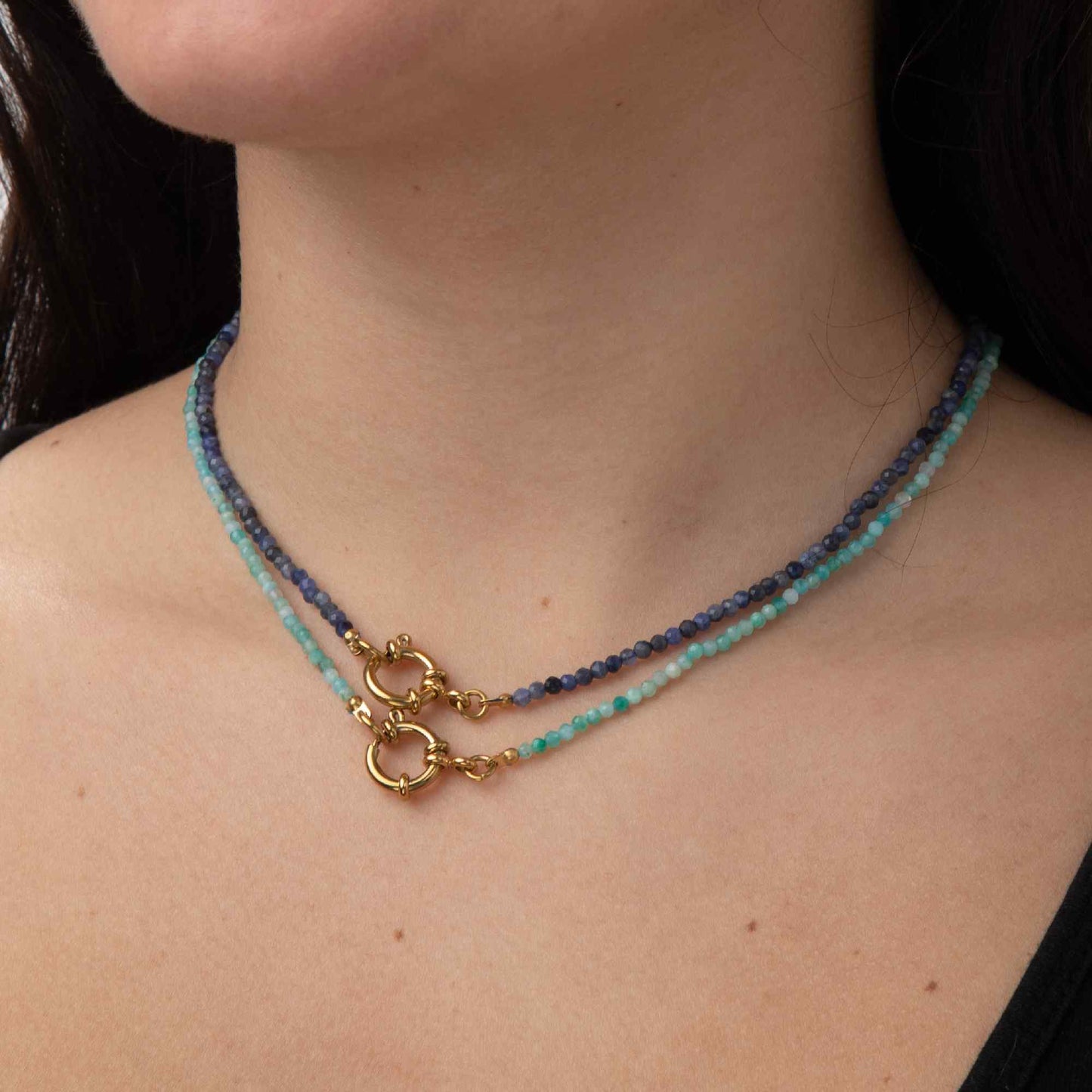 Collar Bolitas Acero