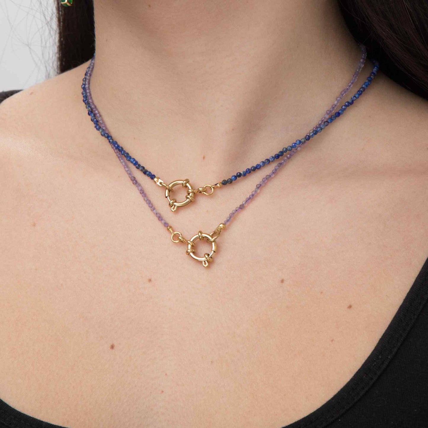 Collar Bolitas Acero