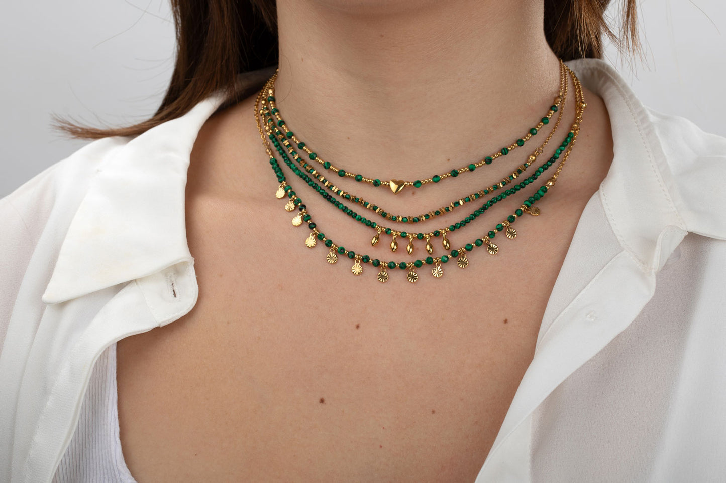 Collar Piedras colores