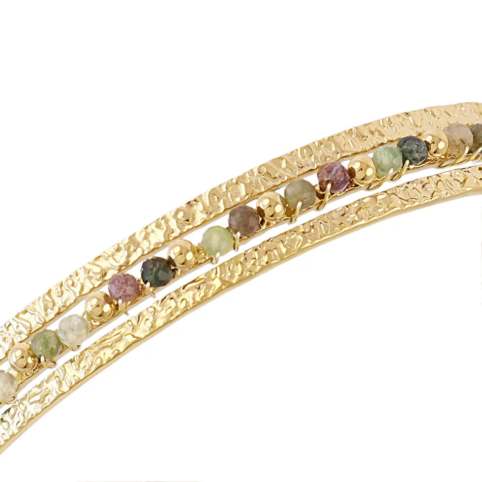 Brazalete piedras verdes