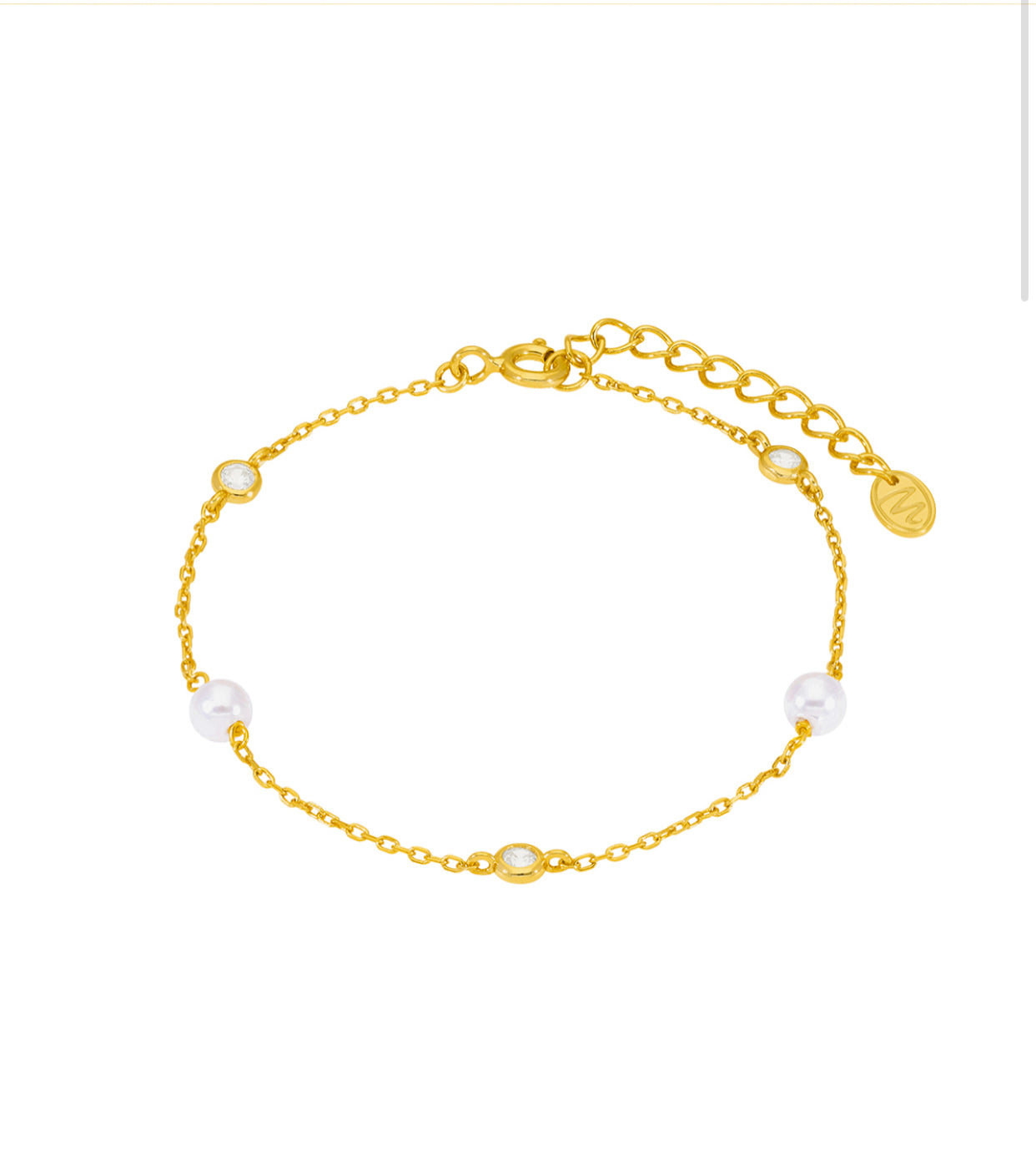 Pulsera Perlas y circonitas