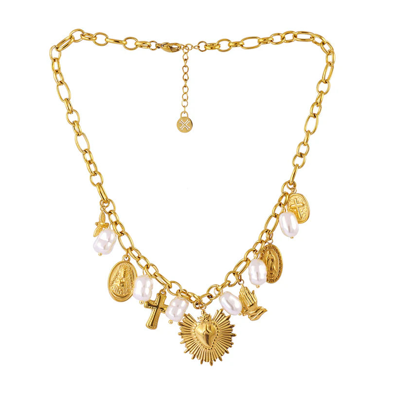 Collar Abalorios Religiosos