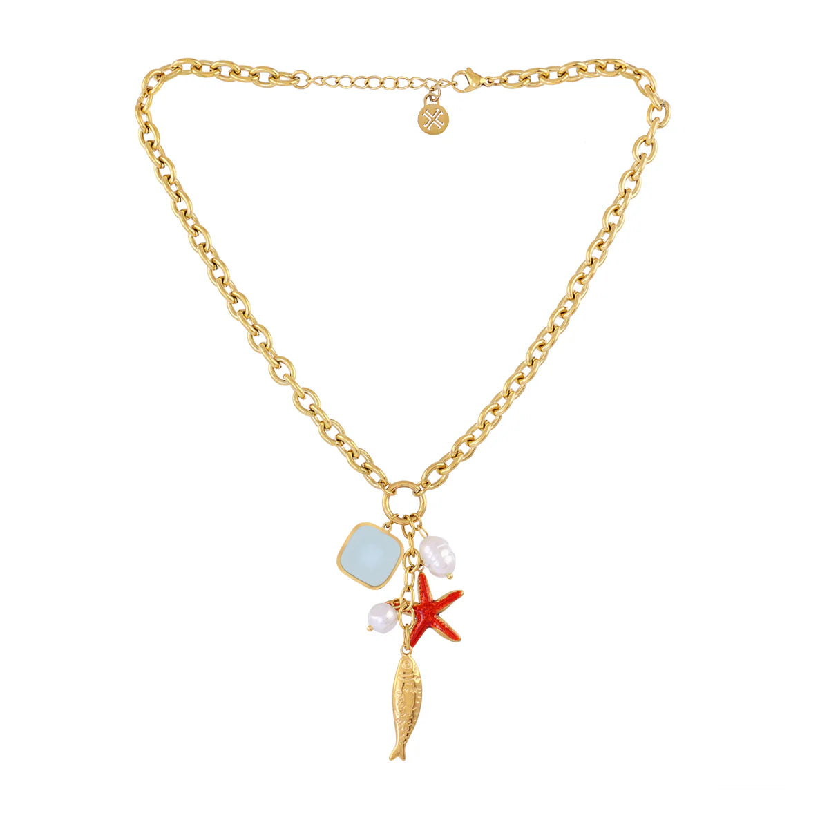 Collar pez y estrella