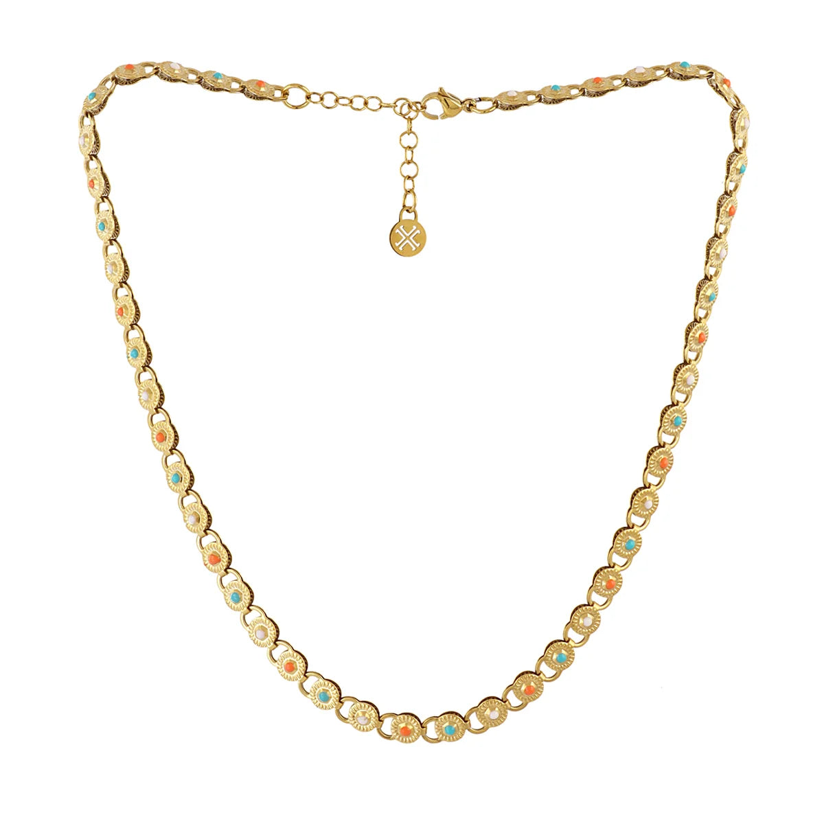 Collar medallones colores