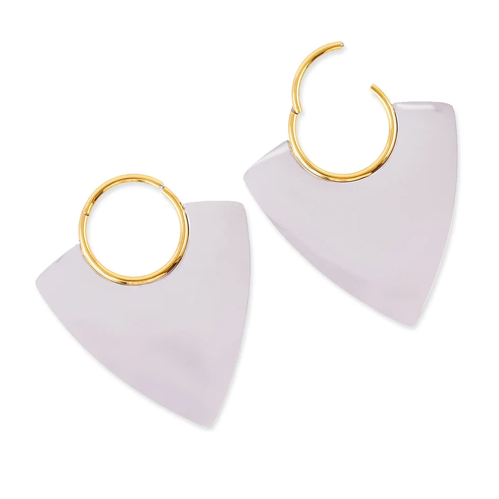 Aros geométricos bicolor