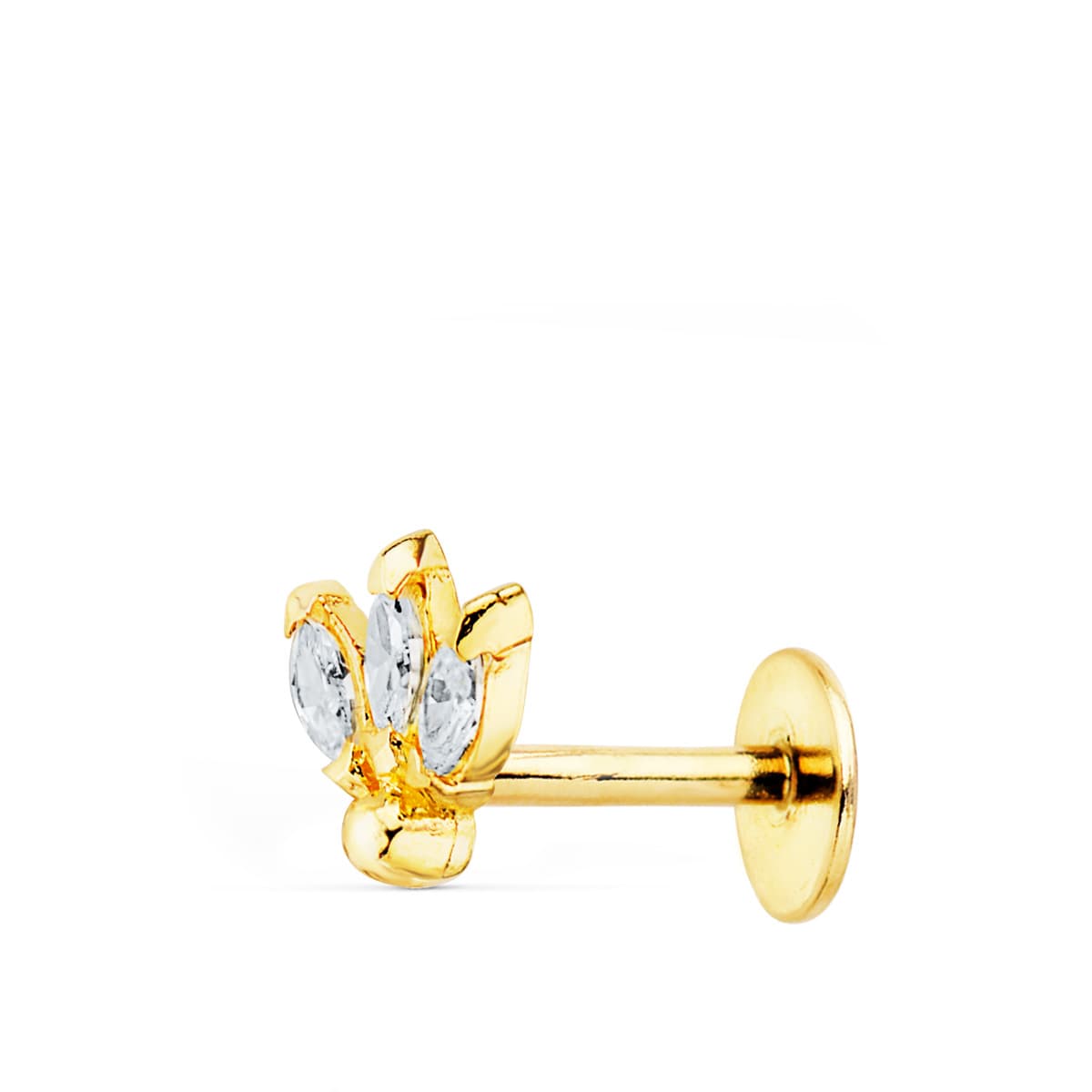 Piercing oro hoja