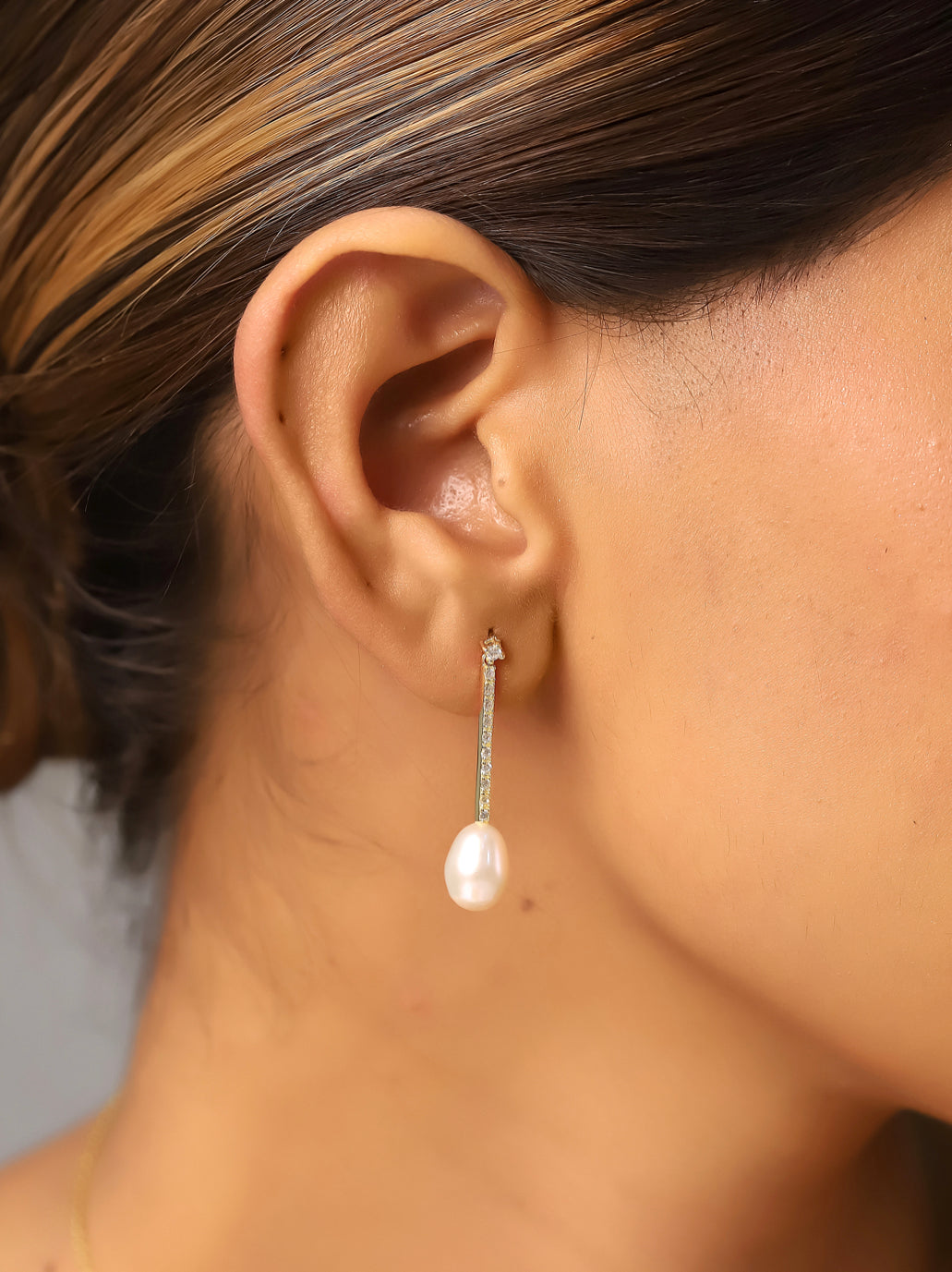 Pendientes largos Perla