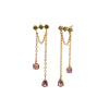 Pendientes cadena y circonitas