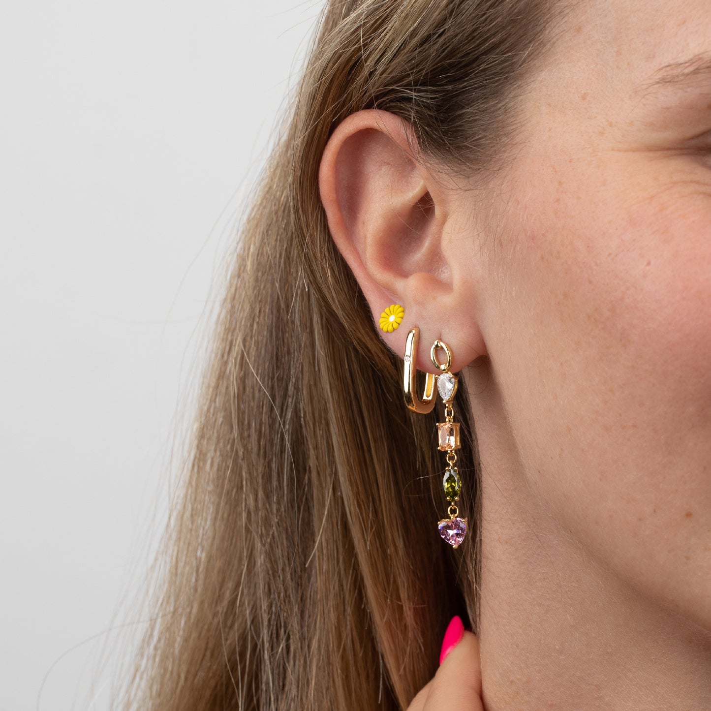 Pendientes flor
