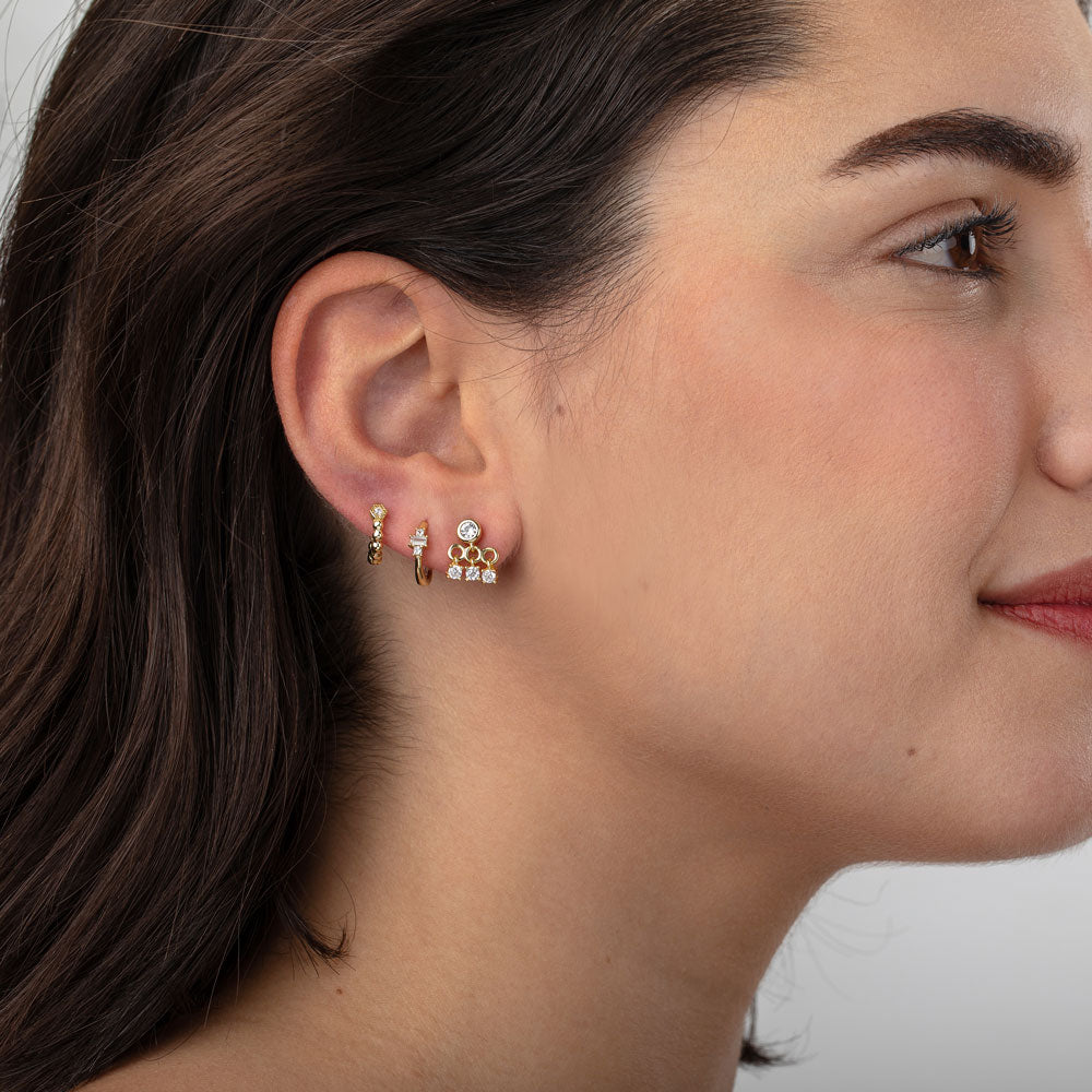Piercing aro circonita