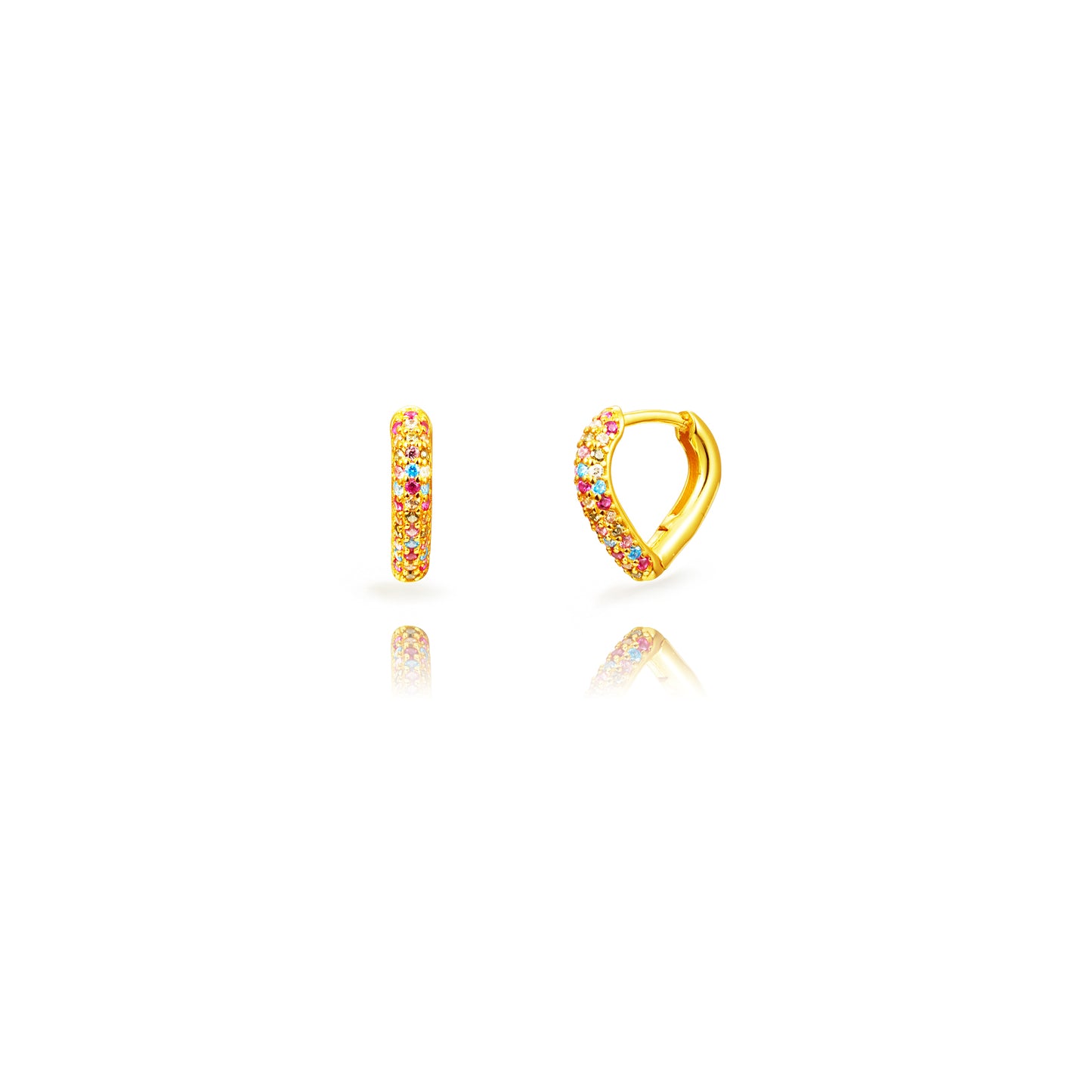 Pendientes Aro Corazón