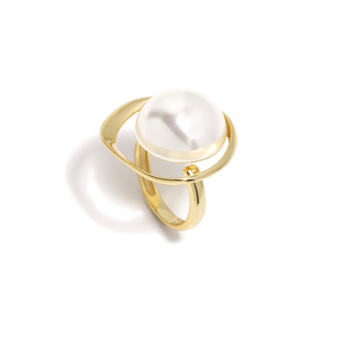 Anillo Satélite baño oro