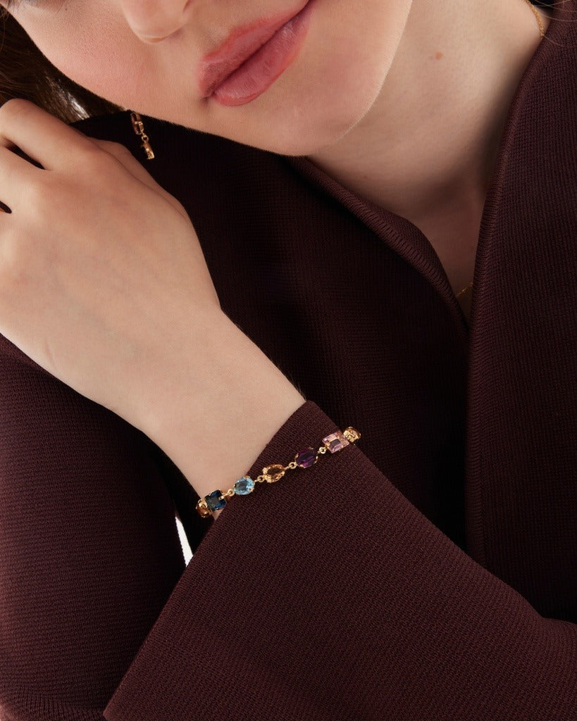 Pulsera Cristal Multicolor Victoria Cruz