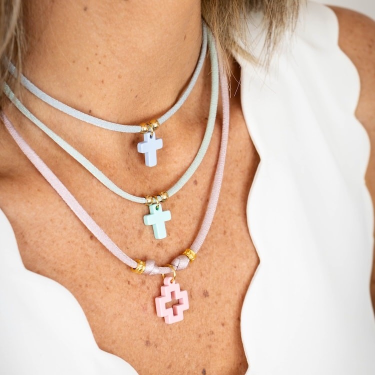 Gargantilla elástica Cruz