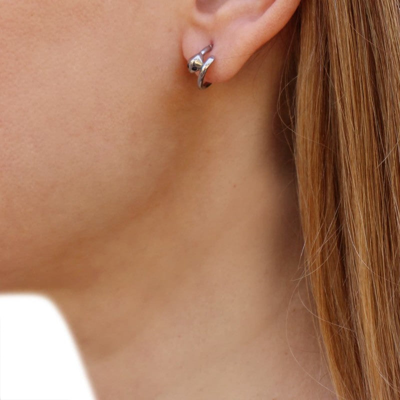 Pendientes serpiente mini