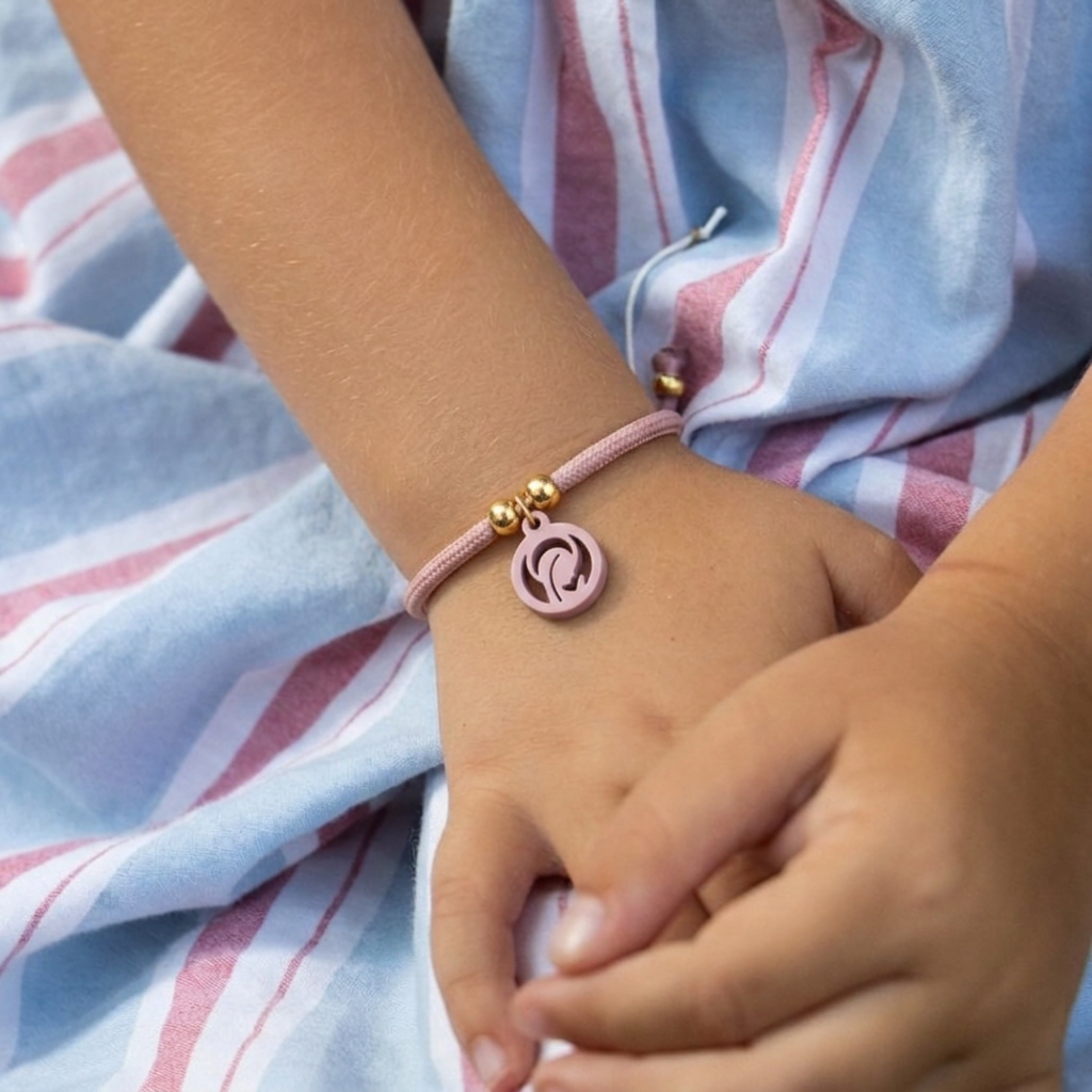 Pulsera Virgen niña elástica