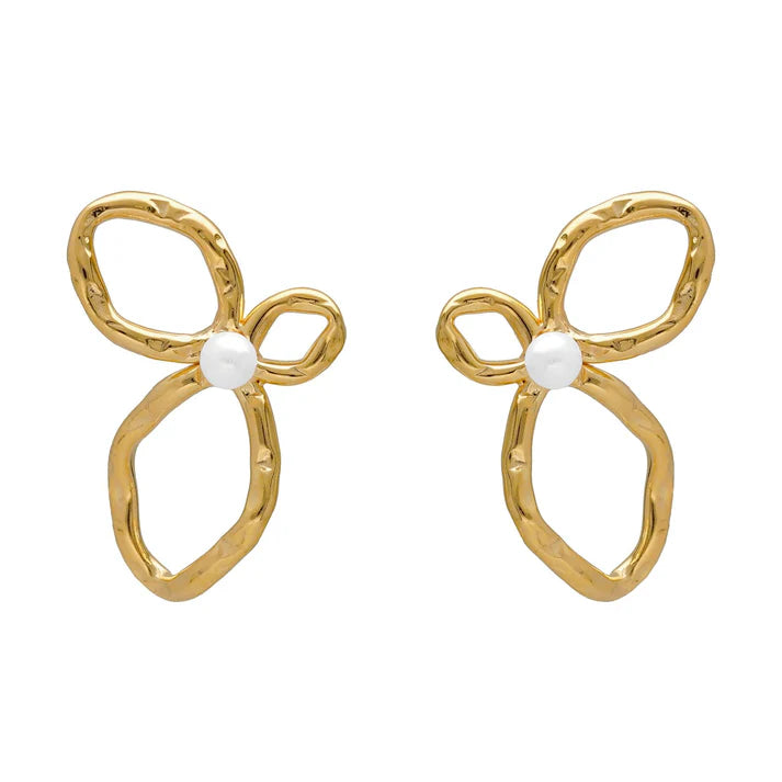 Pendientes Hoja Victoria Cruz