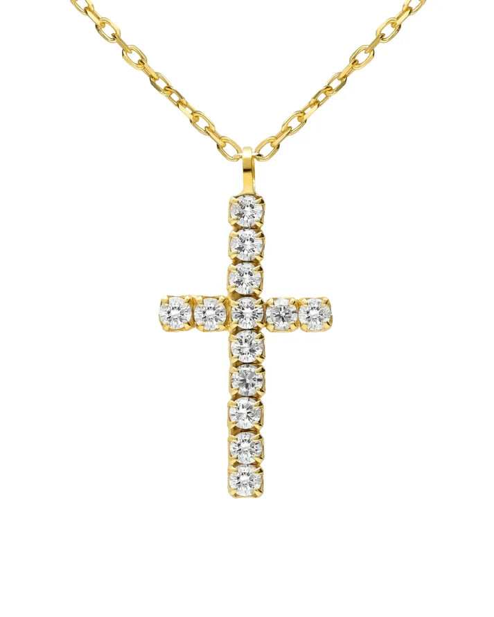 Collar Cruz cristales VC