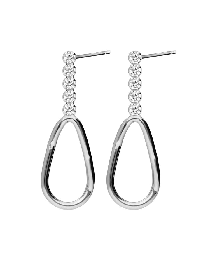 Pendientes Gota cristales
