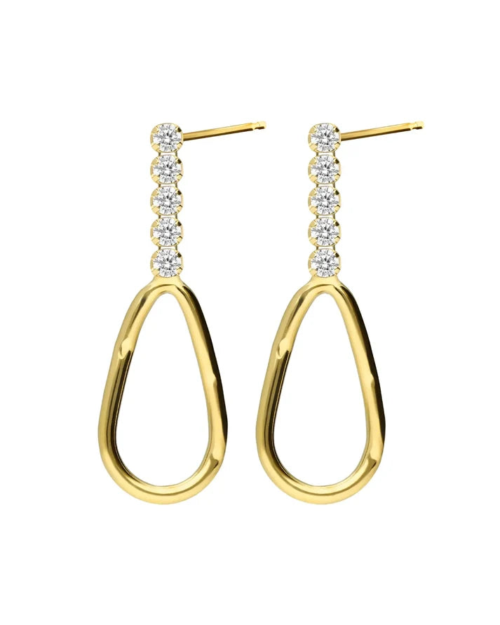 Pendientes Gota cristales