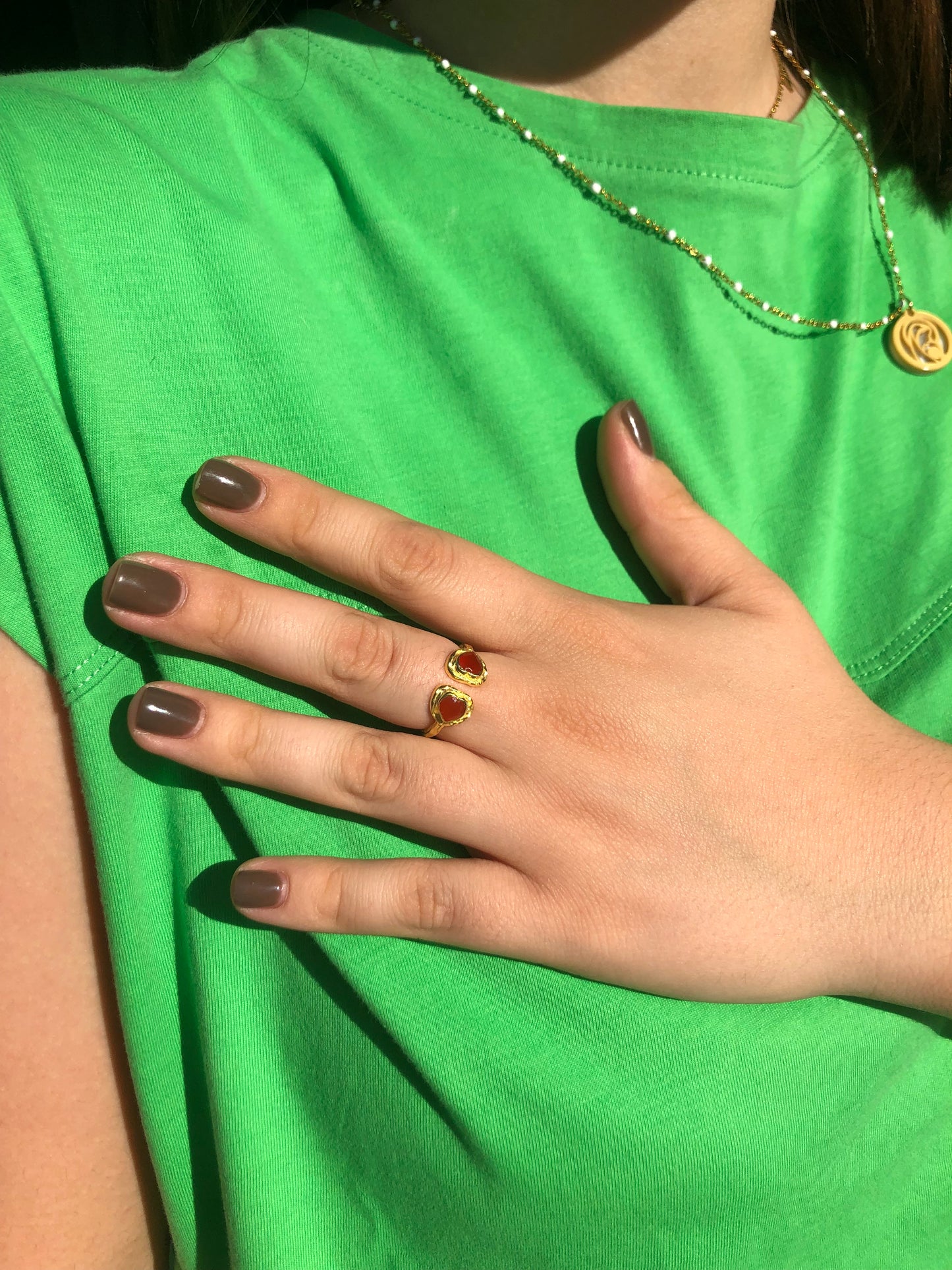 Anillo Corazón doble