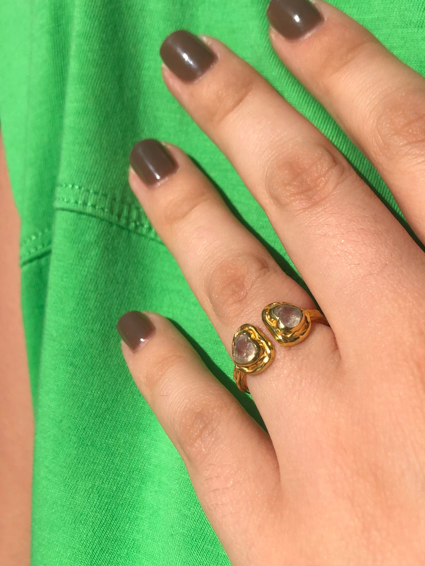 Anillo Corazón doble