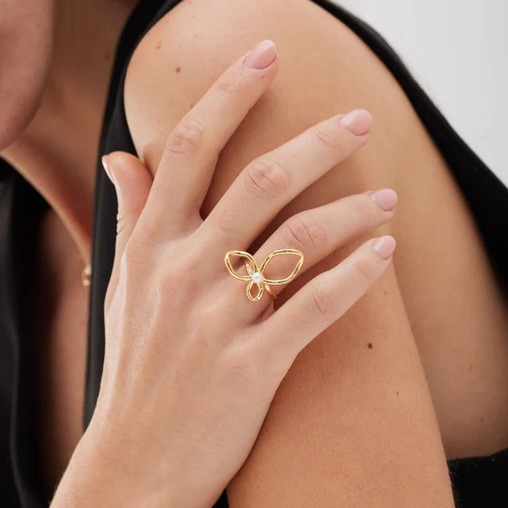 Anillo Hoja Victoria Cruz