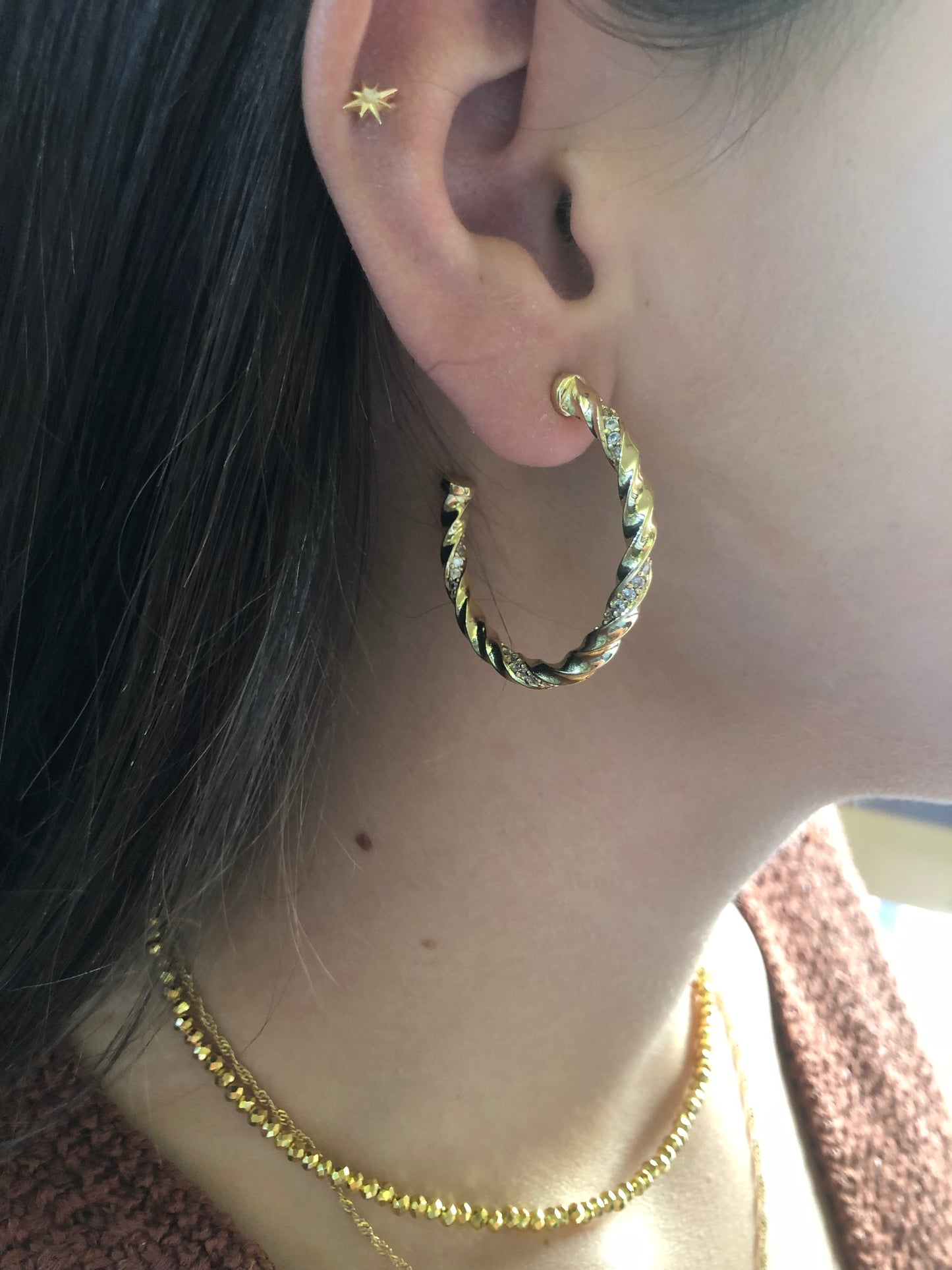 Aros enrollados con circonitas