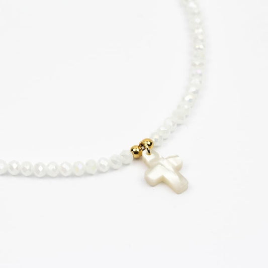 Collar Cruz Perlas