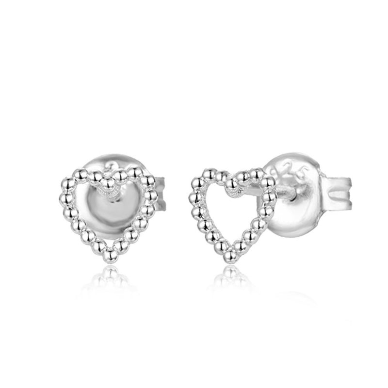 Piercing corazón bolitas