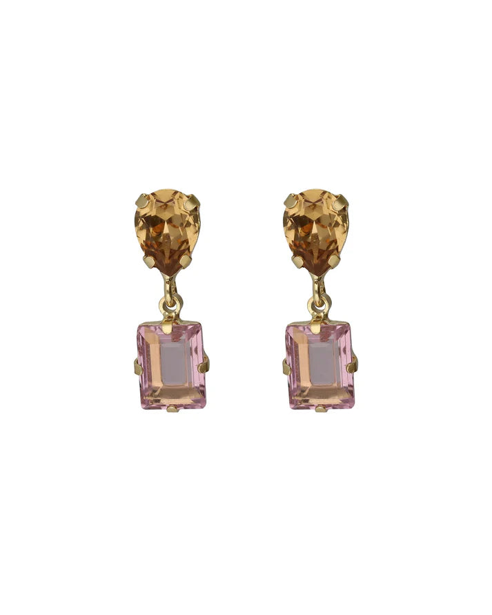 Pendientes Cortos Cristal Victoria Cruz